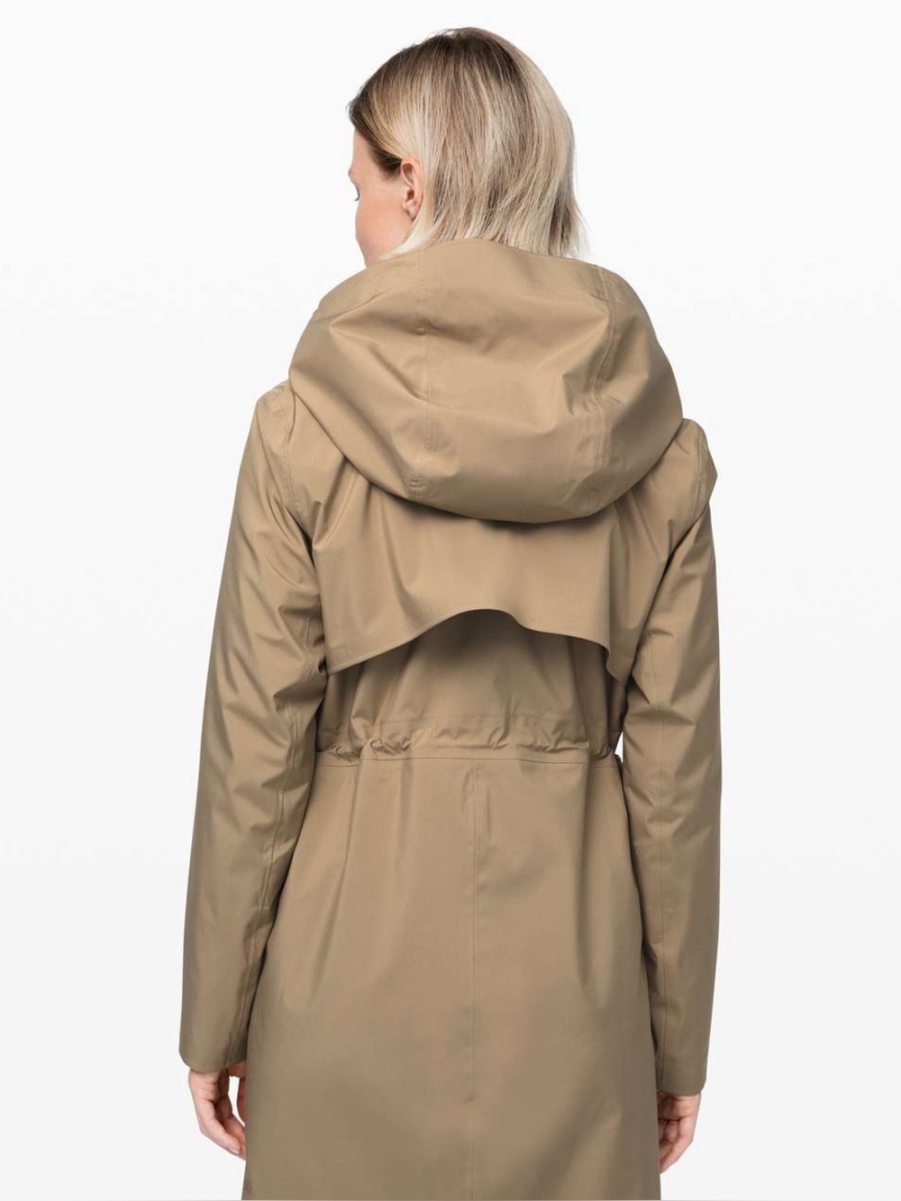 Lululemon Rain Rebel Jacket Frontier Coat Tan Size 10 Medium